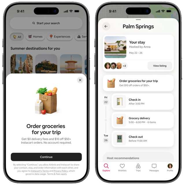 Airbnb accoglie nuovi servizi, anche quelli per la spesa