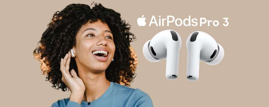Apple AirPods Pro 3 con cancellazione attiva del rumore a 50€ in meno
