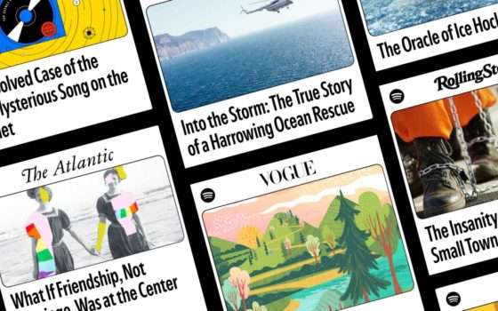 Articoli da ascoltare su Spotify nella libreria degli audiolibri