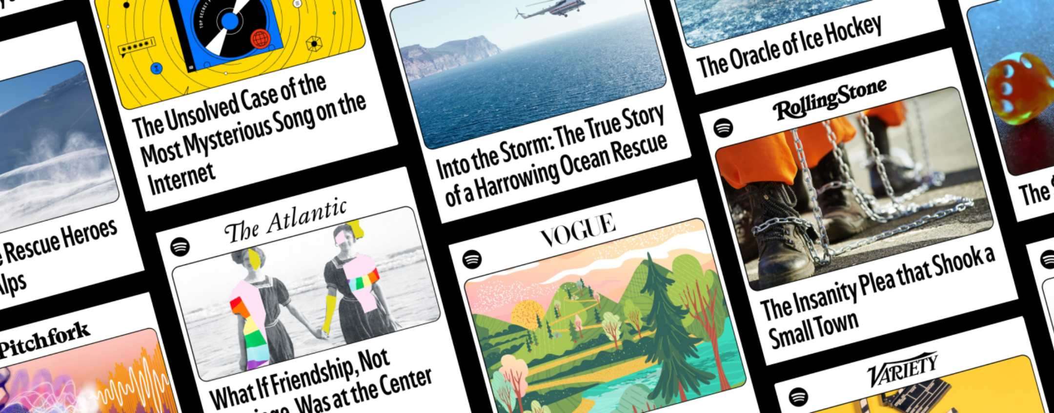 Articoli narrati nella libreria degli audiolibri di Spotify