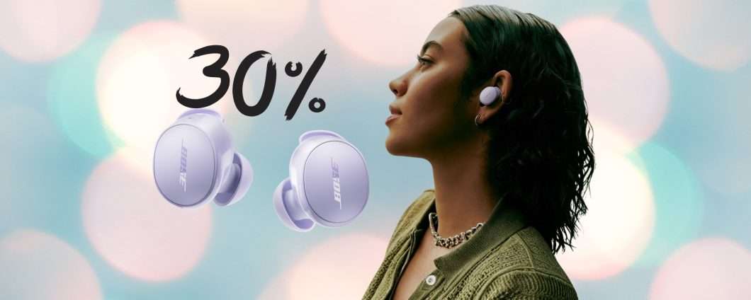 Auricolari wireless super confortevoli Bose QuietComfort Earbuds (-30%)