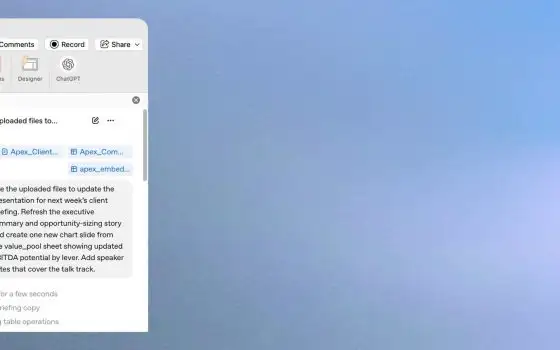 ChatGPT su PowerPoint per creare presentazioni con i prompt