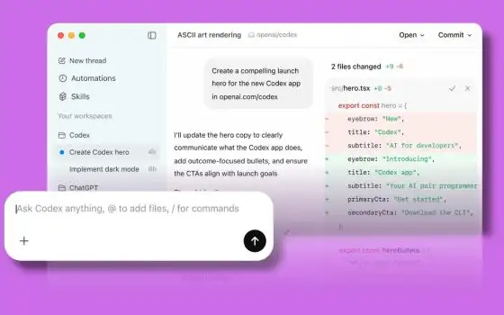 Codex di OpenAI su Chrome, l'estensione per testare e sviluppare