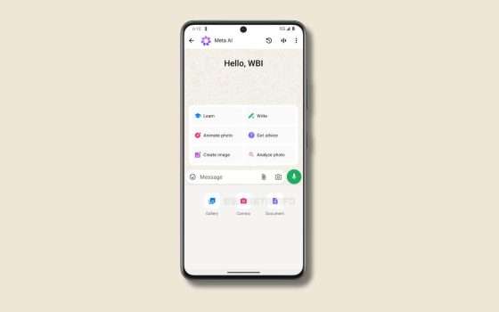 WhatsApp permette di inviare documenti a Meta AI