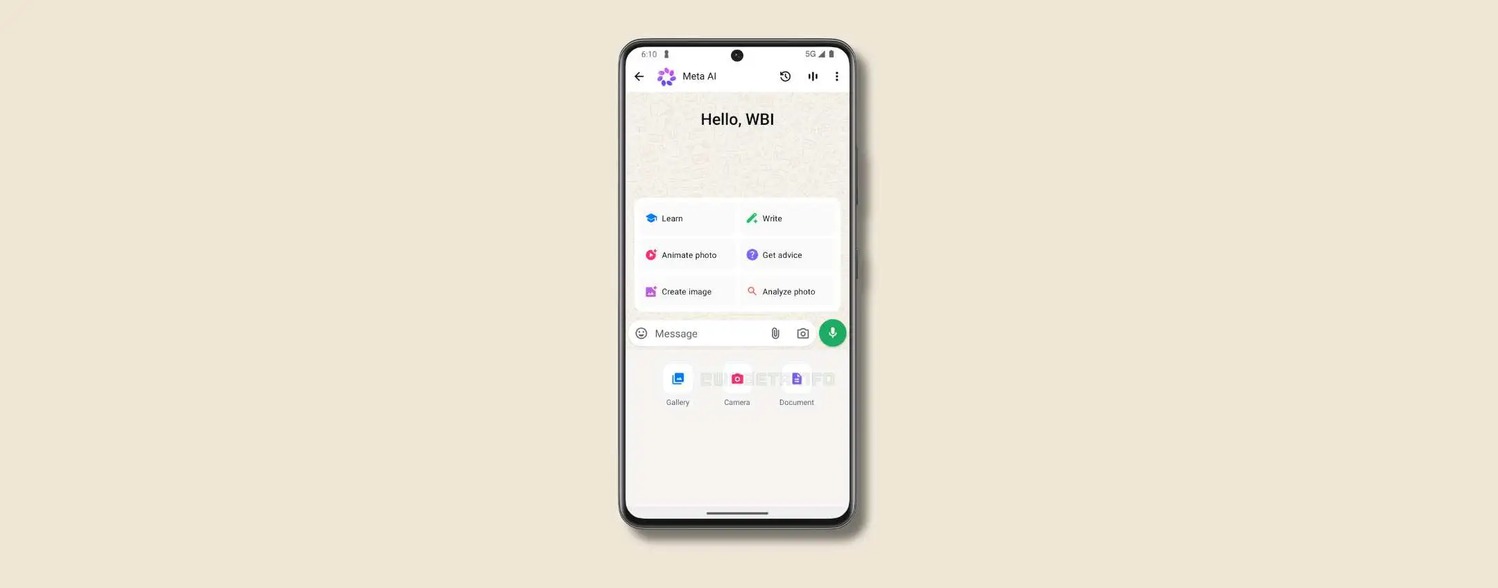 Su WhatsApp si possono condividere i documenti con Meta AI