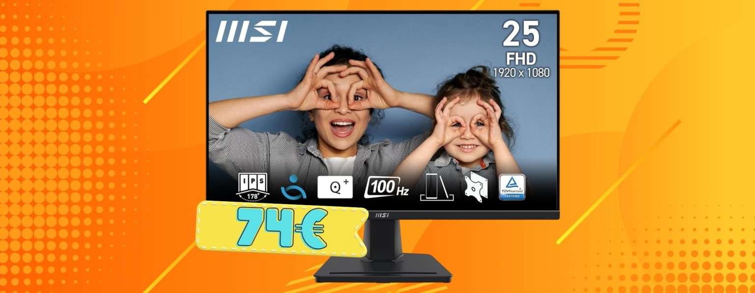 Anteprima: Costo ridicolo e ottima qualità con il monitor MSI PRO da 24,5″ (74€)