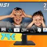 Costo ridicolo e ottima qualità con il monitor MSI PRO da 24,5