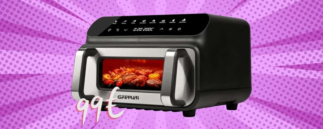 G3 Ferrari G10181: friggitrice e griglia ad aria da 10L in super offerta