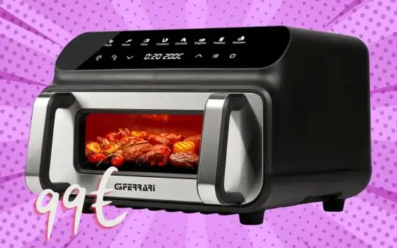 G3 Ferrari G10181: friggitrice e griglia ad aria da 10L in super offerta