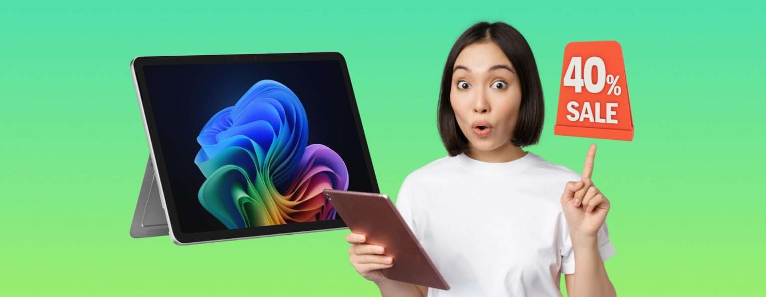 Anteprima: Microsoft Surface Pro da 256GB al 40% su Amazon: offerta imperdibile