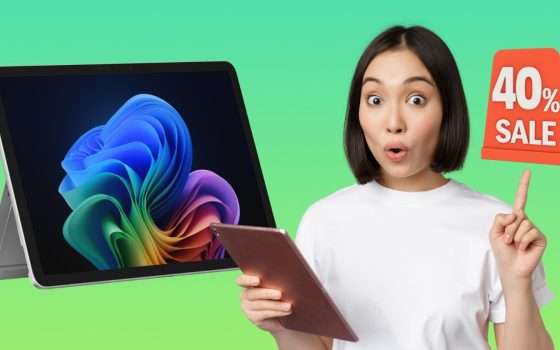 Microsoft Surface Pro da 256GB al 40% su Amazon: offerta imperdibile