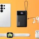 Mini Power Bank da 45W con cavo incorporato e capacità da 20000mAh (29€)