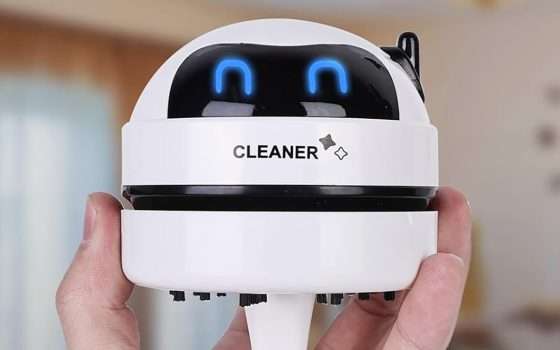 Il mini aspirapolvere da scrivania che sembra un robot è su Haul