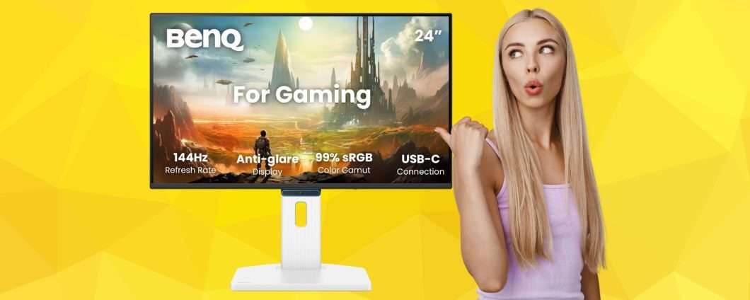 Monitor BenQ da 23,8" IPS con refresh rate da 144Hz per zero compromessi