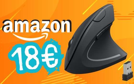 Mouse verticale Anker con impugnatura ergonomica: zero fatica e prezzo mini
