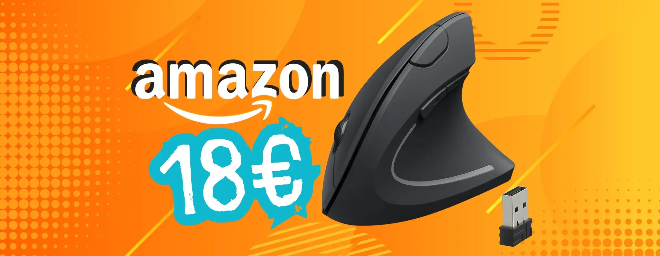 Mouse verticale Anker con impugnatura ergonomica: zero fatica e prezzo mini