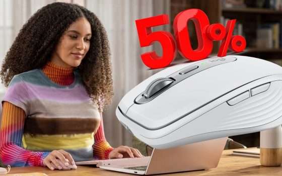 Mouse wireless straordinario scontato al 50%: ecco il Logitech MX Anywhere 3S