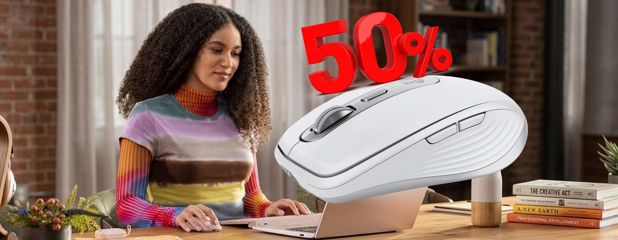 Mouse wireless straordinario scontato al 50%: ecco il Logitech MX Anywhere 3S