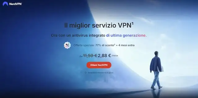 nordvpn sconto 77 percento