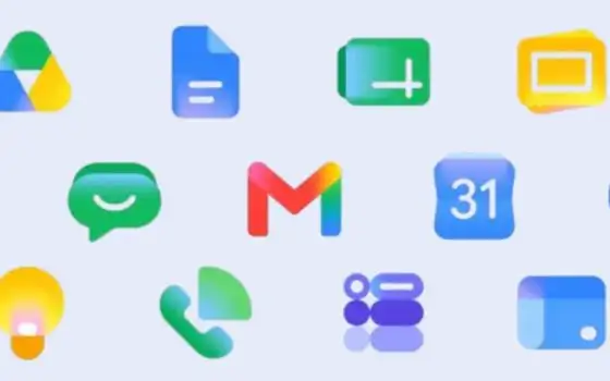 Google cambia le icone di Gmail, Drive e tutte le app Workspace