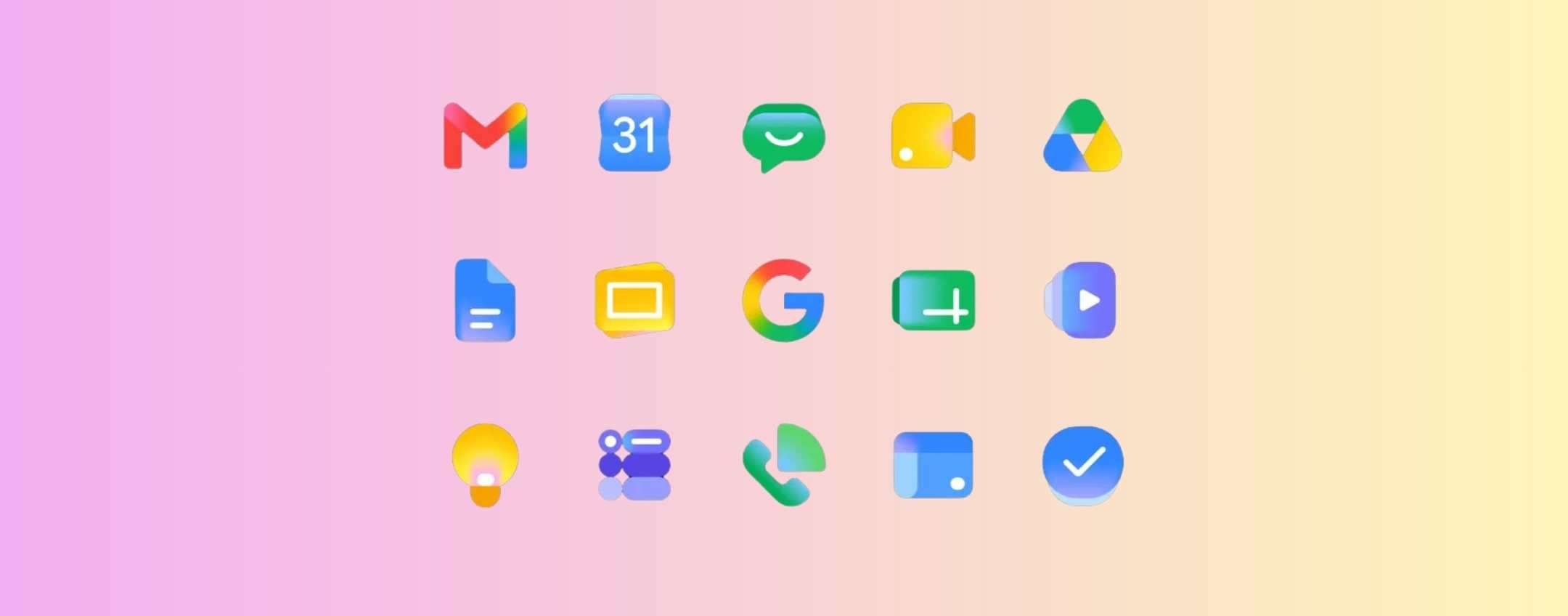 Nuove icone Google Workspace ufficiali