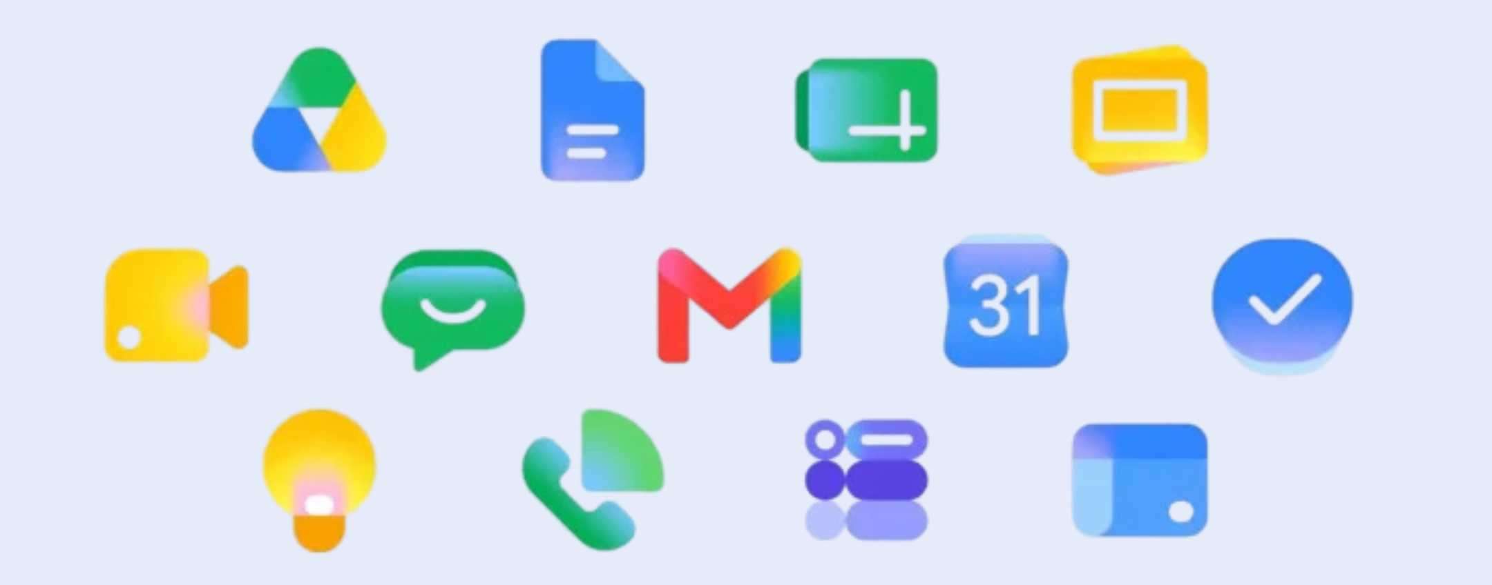 Le nuove icone delle app di Google Workspace