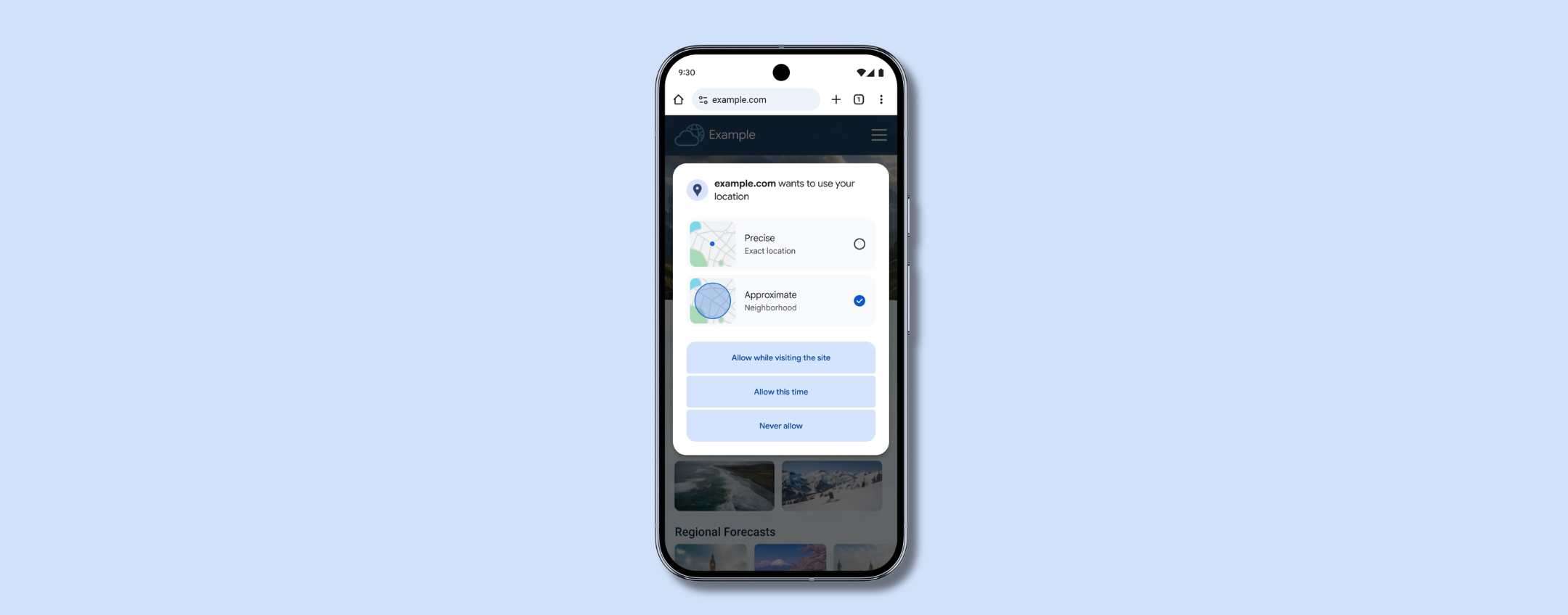 Chrome su Android: arriva la posizione approssimativa per i siti web