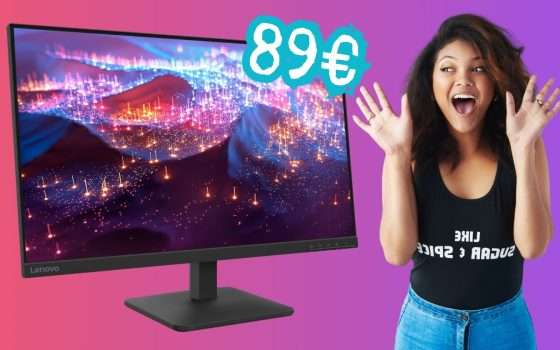 Prezzo basso e qualità alta con il monitor Lenovo FHD da 27 pollici (89€)