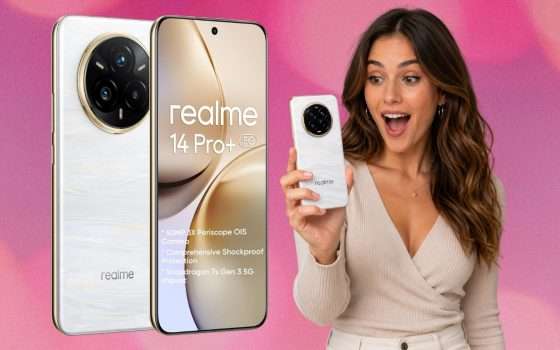 Realme 14 Pro+ 5G con Snapdragon 7s e fotocamera Sony da 50MP (best buy)