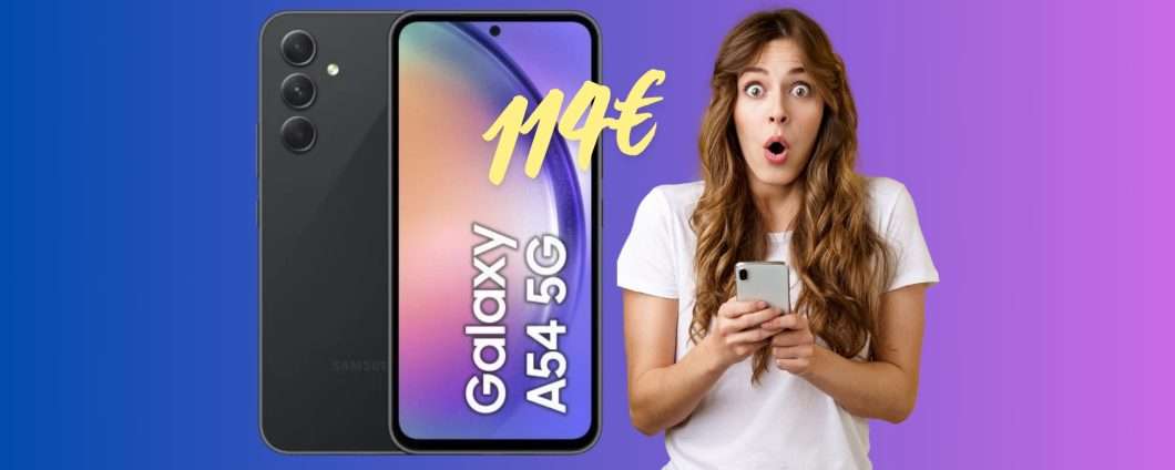 Samsung Galaxy A54 5G da 128GB a soli 114€ su eBay (ricondizionato B)