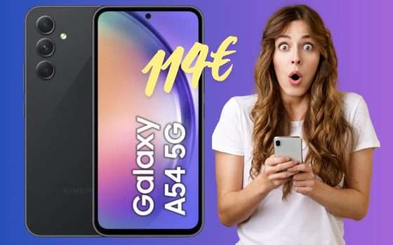 Samsung Galaxy A54 5G da 128GB a soli 114€ su eBay (ricondizionato B)