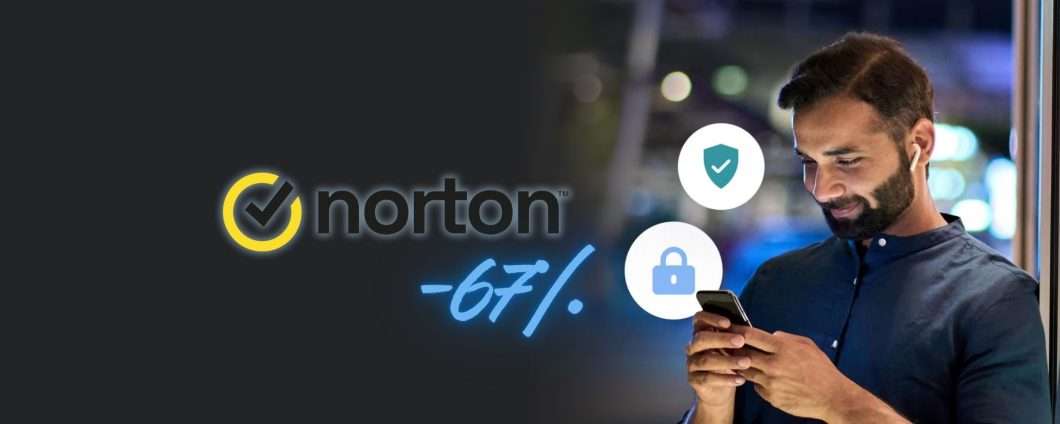 Scegli Norton 360 Advanced, l'antivirus che protegge da truffe e minacce al 67% di sconto