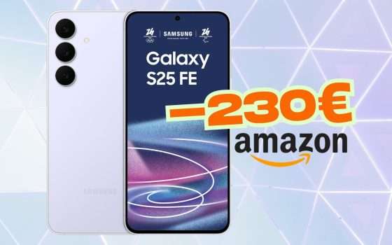 Sconto di 230€ solo oggi per il Samsung Galaxy S25 FE da 256GB (Amazon)