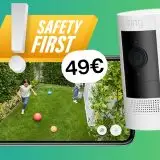 La sicurezza prima di tutto con la videocamera Ring oggi a soli 49€