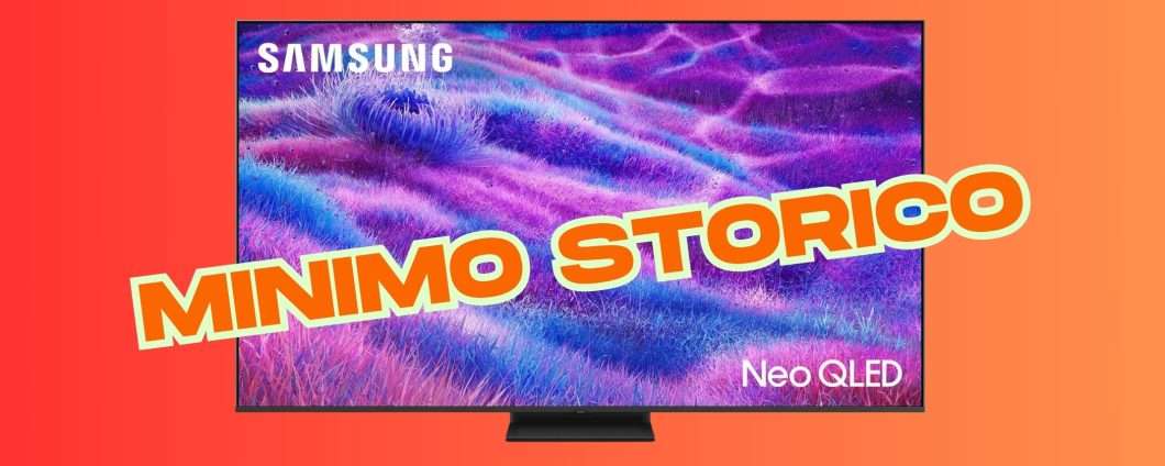 Smart TV Samsung da 55" QLED 4K ultra sottile in sconto di 120€