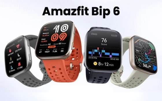 Smartwatch elegante con oltre 140 app e batteria da 14gg: Amazfit Bip 6 è un affare
