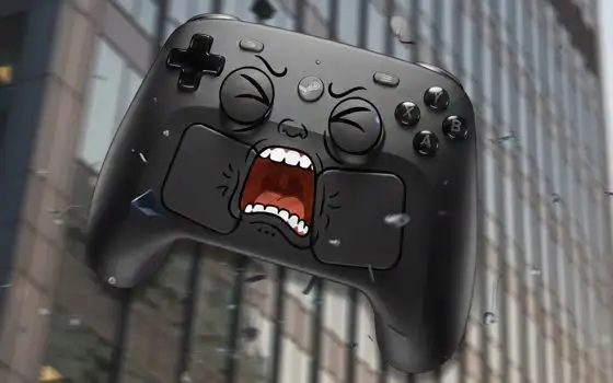 Steam Controller fa l'urlo di Wilhelm se lo lasci cadere (easter egg)