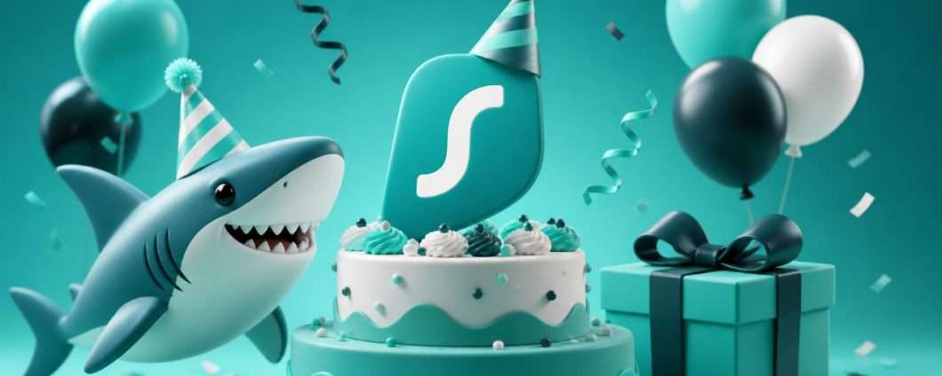 Surfshark compie 8 anni: maxi offerta di compleanno sui piani VPN di 2 anni
