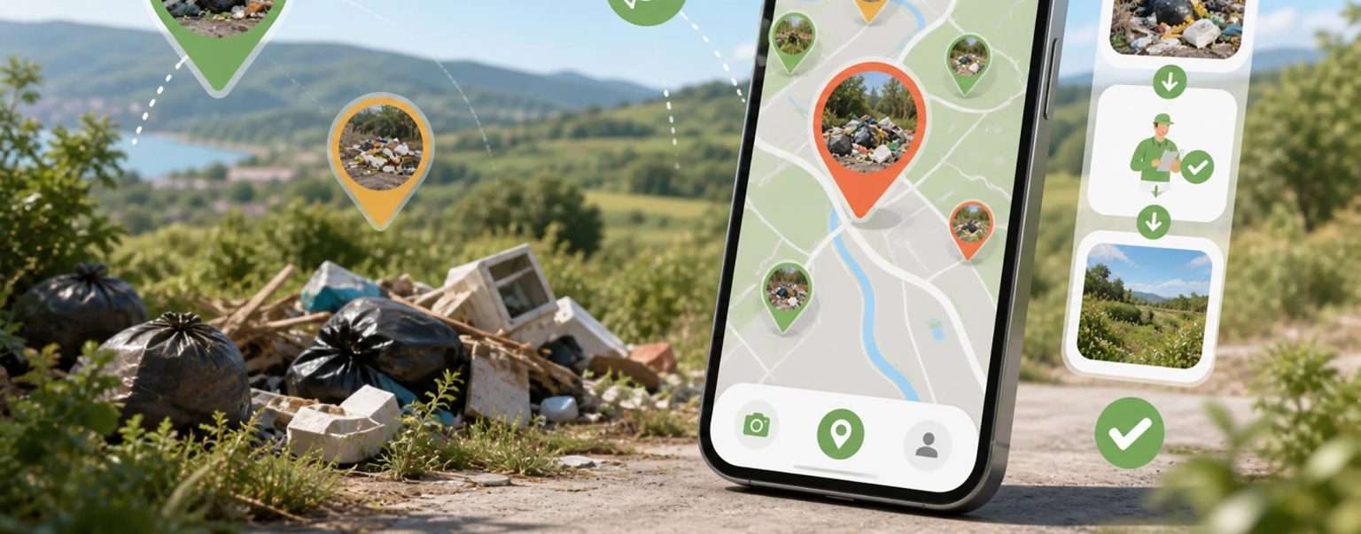Anteprima: C’è una nuova app italiana contro le discariche abusive