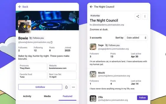 Raccolte di profili e newsletter in Mastodon 4.6