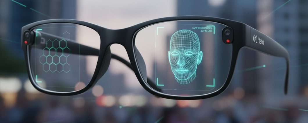 Riconoscimento facciale per smart glass nell'app Meta AI