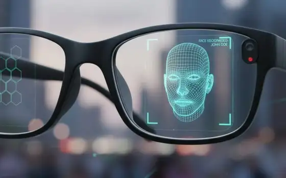 Riconoscimento facciale per smart glass nell'app Meta AI