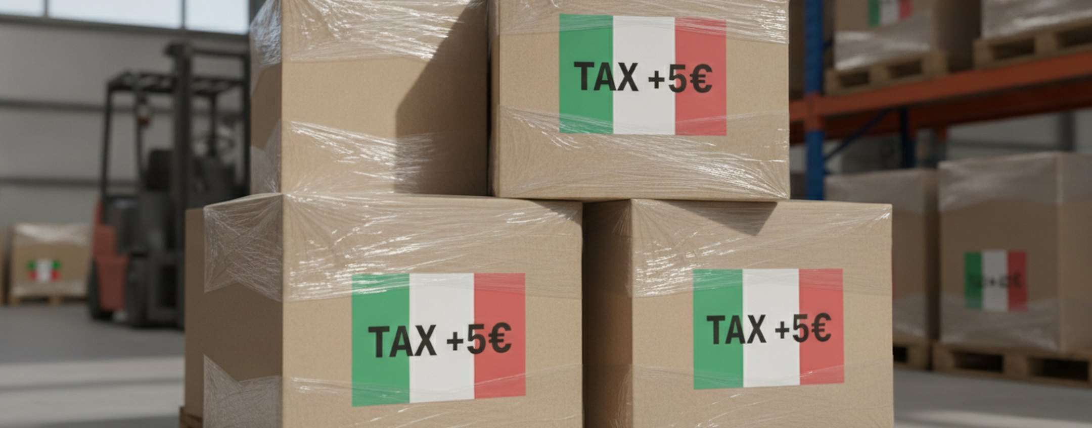 Tassa pacchi Italia 5 euro