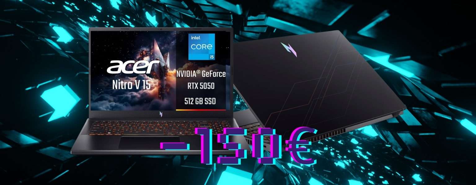 Anteprima: Acer Nitro V 15 (16/512GB) con Intel Core i5 e GeForce RTX 5050 ora in offerta