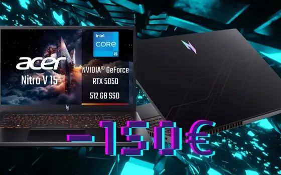 Acer Nitro V 15 (16/512GB) con Intel Core i5 e GeForce RTX 5050 ora in offerta