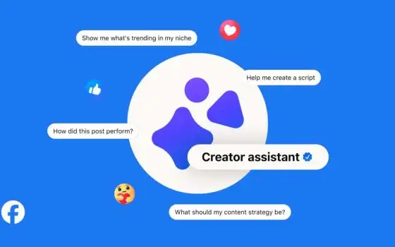 Facebook lancia assistente AI per i creator, suggerisce idee e orari