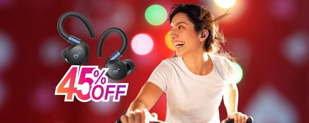Auricolari wireless per gli sportivi? I Soundcore Sport X20 sono al 45%