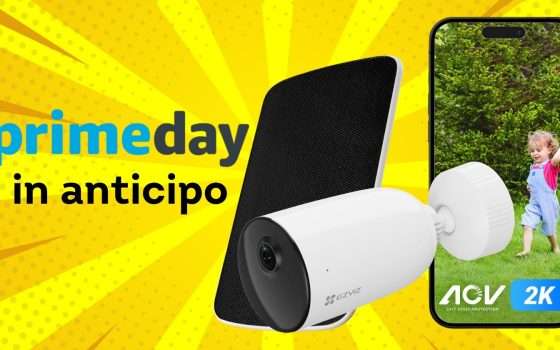 Casa sicura con la telecamera WiFi EZVIZ CB3 + pannello solare (-37%)