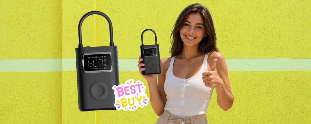 Compressore portatile Xiaomi per ogni esigenza oggi a un prezzaccio