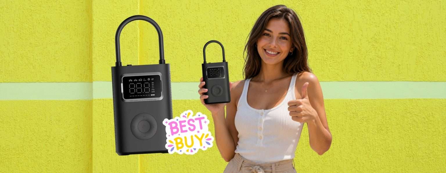 Copertina: Compressore portatile Xiaomi per ogni esigenza oggi a un prezzaccio